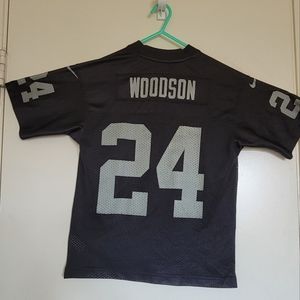 Nike Team Charles Woodson Raiders youth jersey size small